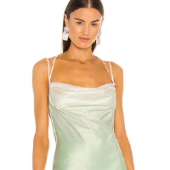 Michael Costello x REVOLVE Porter Dress in Mint Ombre Size Small - Picture 8 of 9